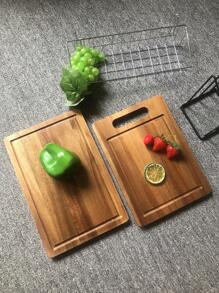 1 Stück Schneidebrett aus Rosenholz, ideal zum Hacken von Gemüse, Obst und Fleisch, bevorzugtes Holz-Schneidebrett für die Heimküche