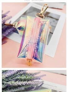 1 件装宠物便便袋，全息彩色反光狗粪袋，适合散步，便便铲袋 - 彩色 - 查看 5