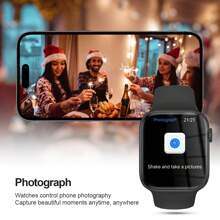 Đồng hồ thông minh cảm ứng toàn màn hình 1,44 inch, dây đeo silicon Unisex 2024 mới, gọi và trả lời điện thoại, đếm bước chân, theo dõi lượng calo, báo thức, nhắc nhở thông báo, đồng hồ thông minh thể thao đa chức năng, tương thích với Android và IOS - Nhiều màu - Xem 6