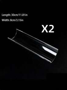 1 件亚克力蛋糕卷支架 U 形透明支架，半圆形加厚，11.81 英寸烘焙工具，用于制作完美的蛋糕卷、蛋糕卷形状、瑞士蛋糕卷、用于制作家庭晚餐的蛋糕工具、用于派对的瑞士蛋糕卷和用于制作节日蛋糕的支架，适用于婚礼派对、母亲节、父亲节、生日礼物、派对必备工具、节日必备工具。