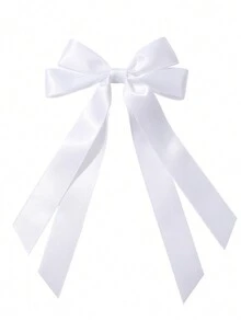 1pc Kids Princess Double Layer Ribbon Bow Hair Clip - 1pcs - View 9
