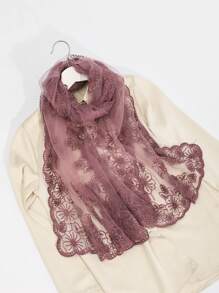 1件装女士多色花卉刺绣手工蕾丝围巾，时尚甜美，适合春夏秋季，可作披肩、头饰或配饰，情人节礼物之选。 - 彩色 - 查看 20