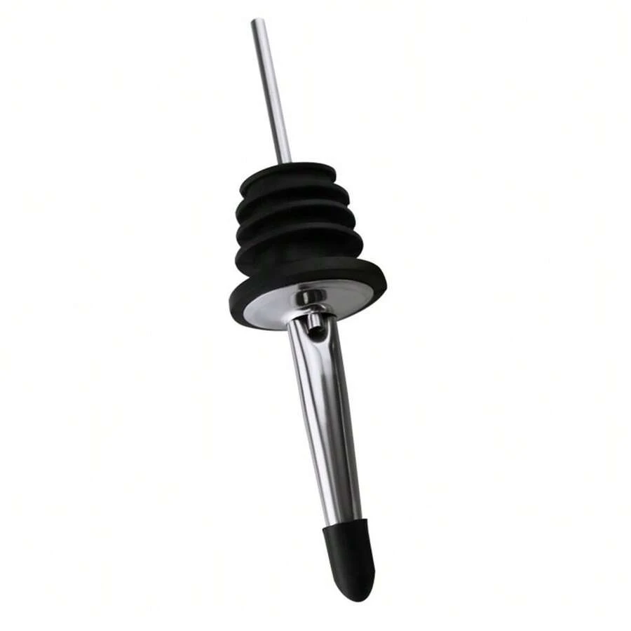 Kit 2 Stainless Steel Beverage Dispenser Nozzle Tequila Bottle Pourer - màu đen - Xem 1
