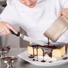 1入組奶油蛋糕鍋鏟,蛋糕刮刀 - 黑色 - 查看 2