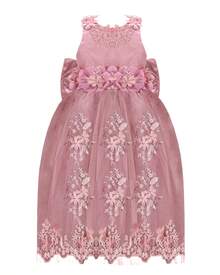 Maylin Romina Girl's Long Party Dress - 藕粉色 - 查看 1