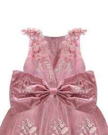 Maylin Romina Girl's Long Party Dress - 藕粉色 - 查看 4