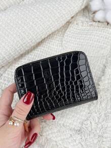 Glossy Bamboo Joint Pattern Multi- Pu Leather S Gifts For Card Holder Wallet Business Card Holder Credit Card Holder Women For Women Wallet Mini Wallet Purse Wallet Card Wallet