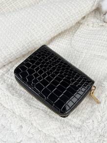 Glossy Bamboo Joint Pattern Multi- Pu Leather S Gifts For Card Holder Wallet Business Card Holder Credit Card Holder Women For Women Wallet Mini Wallet Purse Wallet Card Wallet