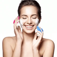 Silicone Cleansing Brush With Suction Cup, Handheld Exfoliating Facial Brush Pad, Deep Cleansing And Skincare Tool For Men And Women, Gentle Exfoliation, Massage