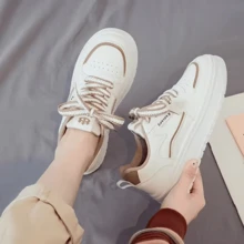 Women's Casual Tennis Shoes With Breathable Platform In Various Colors Lightweight Comfortable For Women Fashion Platform AURA 46127-28 - 棕色 - 查看 1