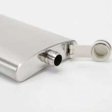 1 pieza Petaca de acero inoxidable, Botella de licor portátil mini, Dispensador de bebidas, Opciones de 1 oz/2 oz/3 oz/4 oz/5 oz/6 oz/7 oz/8 oz/9 oz/10 oz, Para almacenar y transportar bebidas espirituosas, vino y otras bebidas, Para exteriores, camping, regalo para padres