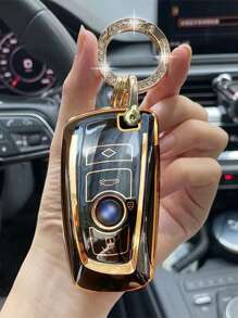 Vỏ Chìa Khóa Ô Tô Đa Năng Tương Thích Với Dòng BMW 3/5, Vỏ Chìa Khóa Fob - màu đen - Xem 3