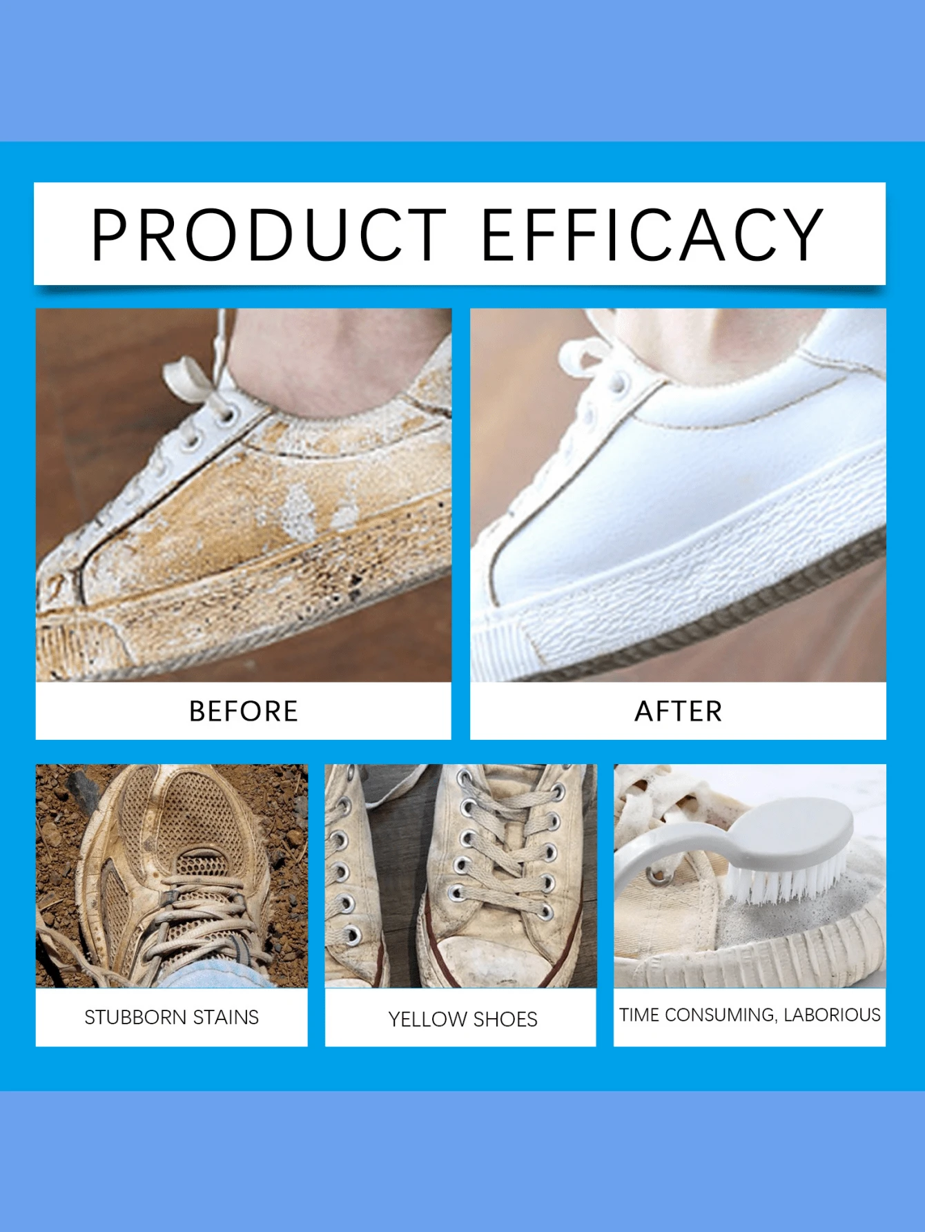 Schuhe mit FleckentfernungsschaumSpray, kleine weiße Schuhe, Sneaker, reinigt Oberleder Flecken