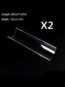 1 件亚克力蛋糕卷支架 U 形透明支架，半圆形加厚，11.81 英寸烘焙工具，用于制作完美的蛋糕卷、蛋糕卷形状、瑞士蛋糕卷、用于制作家庭晚餐的蛋糕工具、用于派对的瑞士蛋糕卷和用于制作节日蛋糕的支架，适用于婚礼派对、母亲节、父亲节、生日礼物、派对必备工具、节日必备工具。