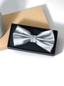 1 件男士高品质双层可折叠纯色领结，送给男朋友/父亲的节日礼物，多种颜色，休闲时尚配饰 - 彩色 - 查看 14