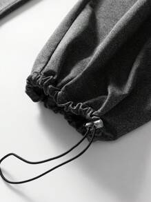 Pantalones casuales con forro térmico para hombre de talla grande, pantalones gruesos y cálidos para otoño e invierno
