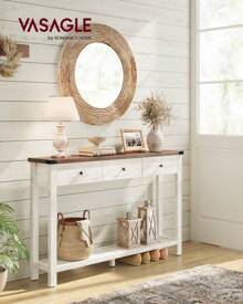 VASAGLE Bench Table - Blanco - Ver 1