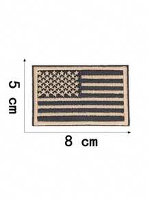 2入組/套新版美國國旗刺繡布徽章,diy肩章、臂章、背包配飾 - 杏色 - 查看 11