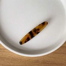 2个复古醋酸纤维发夹，适合女性和女孩，复古时尚边缘夹侧夹发夹头饰波西米亚风格爪夹，学习用品，发饰，发夹 - 彩色 - 查看 12