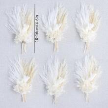 6pcs/Set Mini Dried Flower Bouquet, Suitable For Boho Floral Wedding, Dining Table Centerpiece, Crafts, Birthday Cake Bridesmaid Gift Box, Vase Decor - Three Eyes - View 2