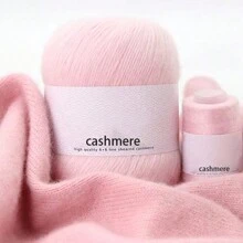 50g 球 95% 羊绒 5% 醋酸纤维手工编织和钩编羊绒混纺纱线、围巾、帽子、毛衣、毛衣、手套、DIY 工艺品、超柔软保暖中厚羊毛线