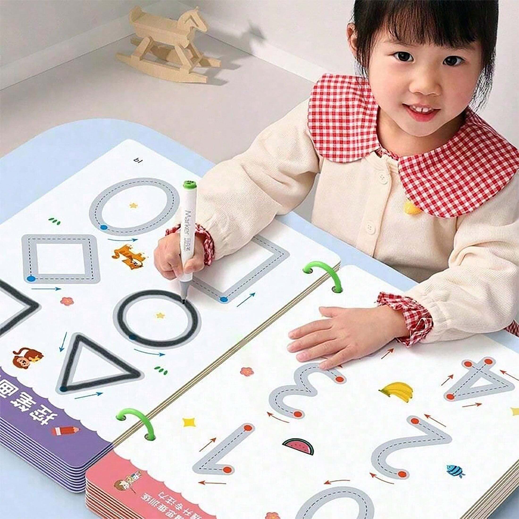 Children's Calligraphy Practice Book Set, Reusable Copy, School ...
