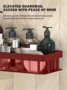 1入組掛壁式免打孔收納架