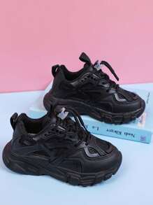 1 Pair Unisex Kids Casual Breathable Anti-Slip Soft Bottom Cute Running Shoes, Children Sports Sneakers Suitable For All Seasons