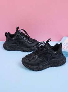 1 Pair Unisex Kids Casual Breathable Anti-Slip Soft Bottom Cute Running Shoes, Children Sports Sneakers Suitable For All Seasons