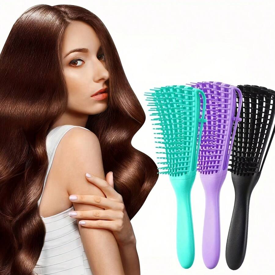 Lược gội đầu cho nữ, lược massage da đầu, lược bạch tuộc thích hợp để làm mượt mọi loại tóc tại nhà - Nhiều màu - Xem 1