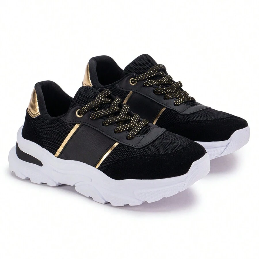 Women's Casual Lightweight Sneakers: Comfort And Style For Everyday Life, Quality At Your Feet. RT FOOTWEAR - màu đen - Xem 1