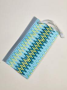 1pc Wet Wipes Refill Pouch, Portable Resealable Wet Wipe Dispenser Bag, Random Pattern Design - Multicolor - View 6