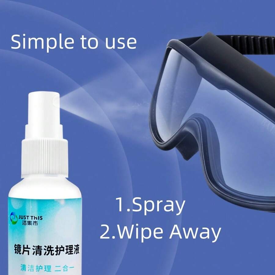 Glasses Cleaning Liquid, Lens Cleaner And Care Solution 60ml, Daily