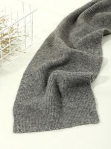 1 件女士时尚纯色黑色/米色/灰色/红色条纹连帽保暖披肩围巾围脖，适合秋冬季日常外出