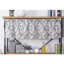 1pc Vintage-Inspired Short Curtain-Rod Pocket Design For Easy Hanging Perfect For Living Room.Bedroom.Kitchen&More-Washable  Home Decor