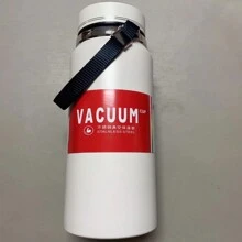 1 件 316 不锈钢真空保温水瓶，大容量，户外便携式运动水壶带绳柄，旅行杯 - 彩色 - 查看 10