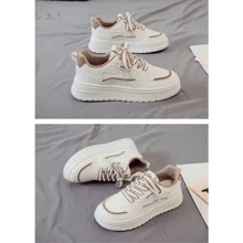 Women's Casual Tennis Shoes With Breathable Platform In Various Colors Lightweight Comfortable For Women Fashion Platform AURA 46127-28 - 棕色 - 查看 5