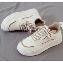 Women's Casual Tennis Shoes With Breathable Platform In Various Colors Lightweight Comfortable For Women Fashion Platform AURA 46127-28 - 棕色 - 查看 10