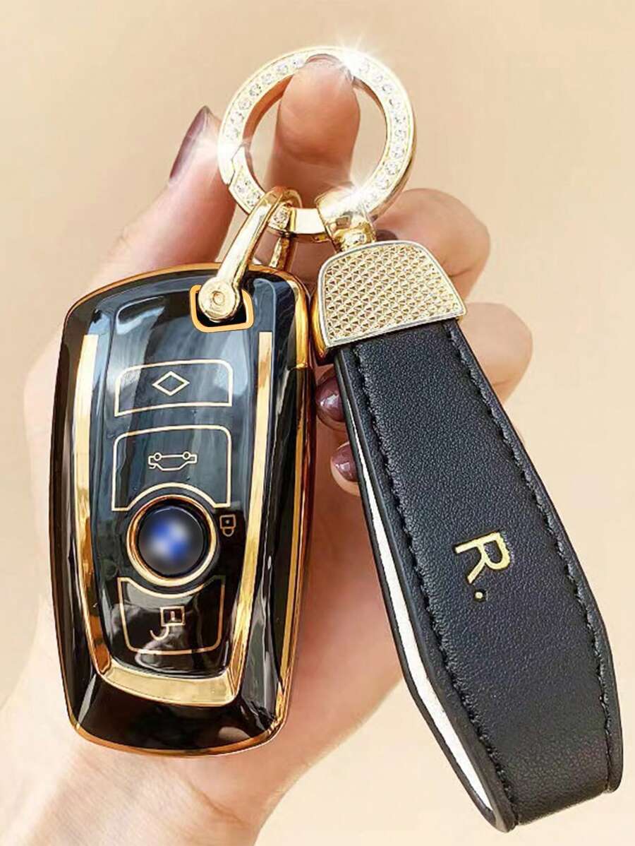 Vỏ Chìa Khóa Ô Tô Đa Năng Tương Thích Với Dòng BMW 3/5, Vỏ Chìa Khóa Fob - màu đen - Xem 1