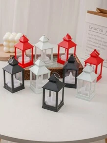 24 szt./zestaw plastikowe mini dwuwarstwowe diody LED elektroniczne bezpłomieniowe świece, ciepłe światło, na kemping na świeżym powietrzu, wystrój domu, Halloween i Boże Narodzenie