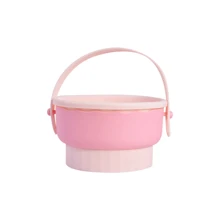 1pc Silicone Makeup Brush Cleaning Bowl, Powder Puff Drying Rack, Beauty Sponge Cleaning Tool