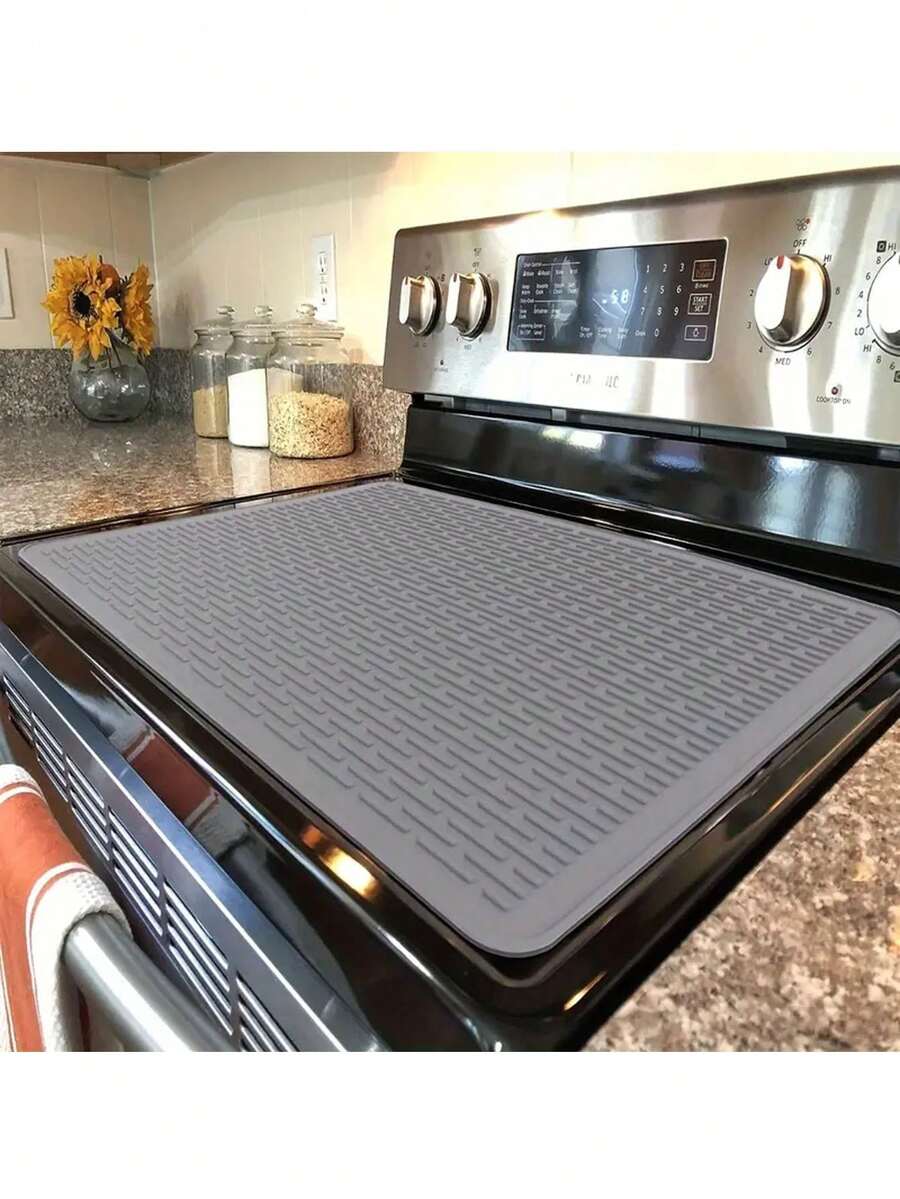 Electric Stove Top Cover Silicone Stove Mat Glass Top Stove, Glass