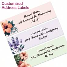Nhãn địa chỉ hoa thanh lịch được cá nhân hóa - Nhãn dán địa chỉ trả lời tùy chỉnh cho phong bì, bưu kiện và lời mời - Lý tưởng cho đám cưới, tiệc tùng và thư từ hàng ngày - Thiết kế hoa đẹp với văn bản có thể tùy chỉnh - Nhãn chất lượng cao, chống thấm nước và dễ dán để sử dụng tại nhà và văn phòng - Thêm nét độc đáo và cá nhân cho thư từ của bạn - Và nhãn địa chỉ phong cách cho mọi nhu cầu đóng gói của bạn - Hoàn hảo để làm nổi bật thiệp, thư và quà tặng với điểm nhấn hoa, lịch lễ hội - Phong cách C - Xem 2