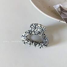 新款醋酸爪夹，复古半高发夹，后脑勺发饰 - 1 件装发夹，发夹，发夹，发夹，接发夹，秋冬度假装女士