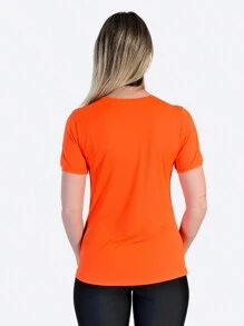 WOMEN'S FITNESS GYM T-SHIRT - Naranja - Ver 3