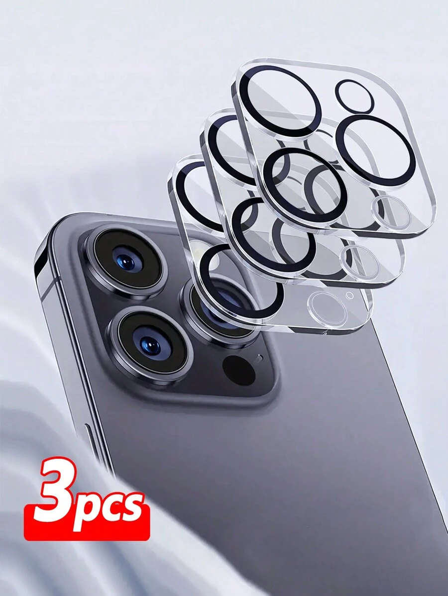 3PCS Camera Lens Protectors Camera Protective Film, 3D Clear Camera Night Vision Lens Protector, No Exposure For Night Shooting, Flash Night Shooting Circle, Screen Protector, Compatible With Iphone 15Pro Max/15/15Plus/15Pro, IPhone14/14Plus/14Pro/14Pro Max,IPhone13/13Mini/13Pro/13Pro Max,IPhone12/12Mini/12Pro/12Pro Max,IPhone11/11Pro/11Pro Max