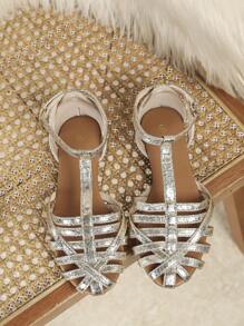 女士平底凉鞋 镂空罗马鞋 金属带扣金色平底凉鞋 度假拖鞋 金色罗马鞋 金色鞋 防滑时尚透气凉鞋 罗马鞋 猪圈鞋 性感金色鞋 时尚百搭女鞋 T 型编织女士平底鞋