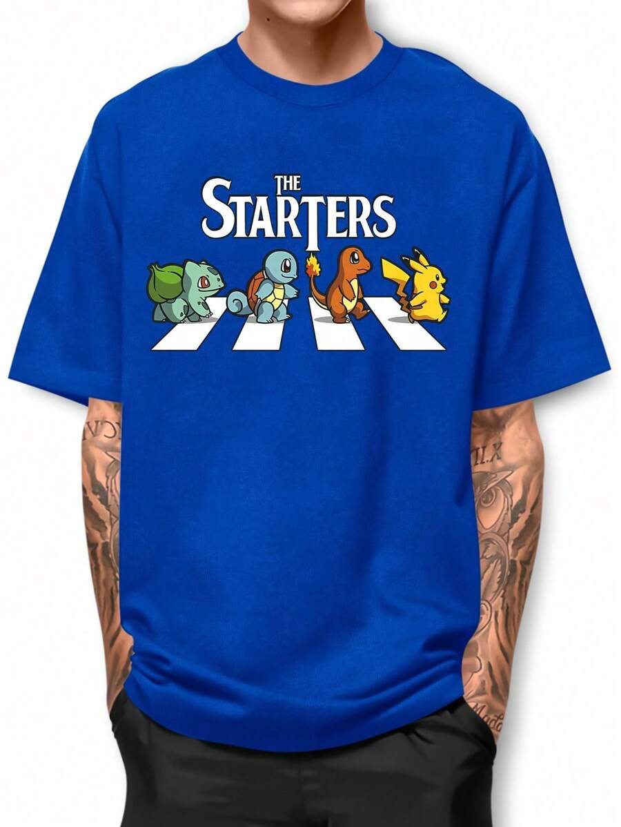 The Starters Printed Shirt - 寶藍色 - 查看 1