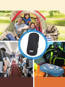 Insulin Cooler Travel Case - Travel Medicine Cooler Bag For Insulin And Diabetes Supplies Travel, Insulin Case With 2  Ice Pack - Black - View 6