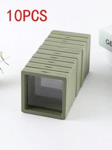 10 件/套粉色 PE 薄膜珠宝包装盒，防水抗氧化，便携式 3D 独立浮动框架膜，适用于戒指、耳环、项链礼品包装情人节返校